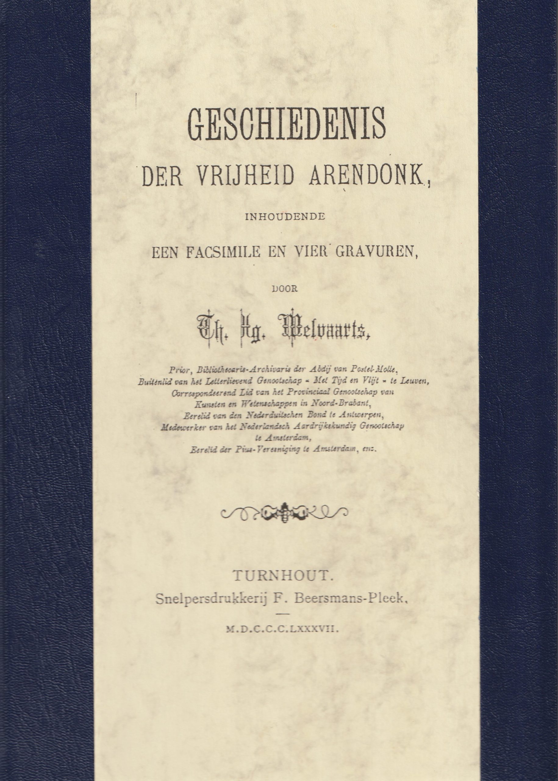 Geschiedenis der vrijheid Arendonk